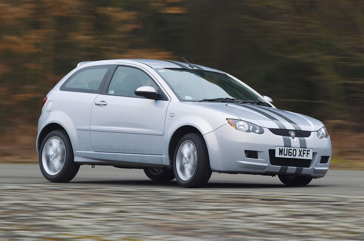 Proton Satria Neo cornering