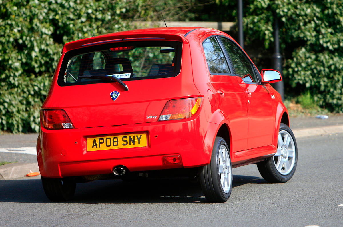 Proton Savvy hard rear cornering