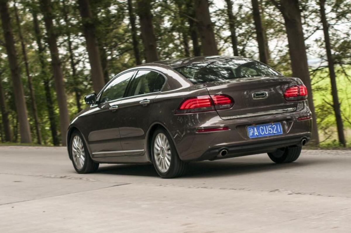 Qoros 3 rear quarter