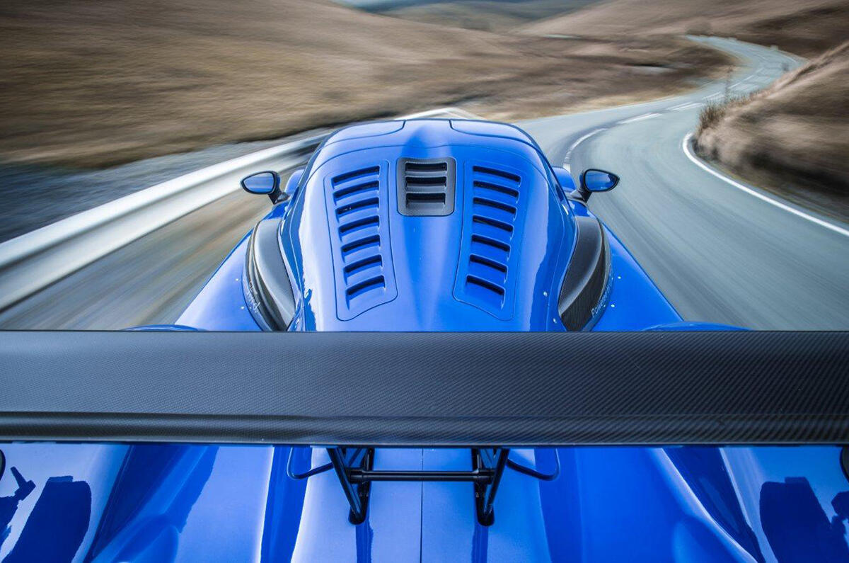 Rear of Radical RXC cockpit