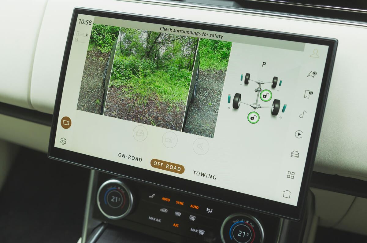 range rover cameras
