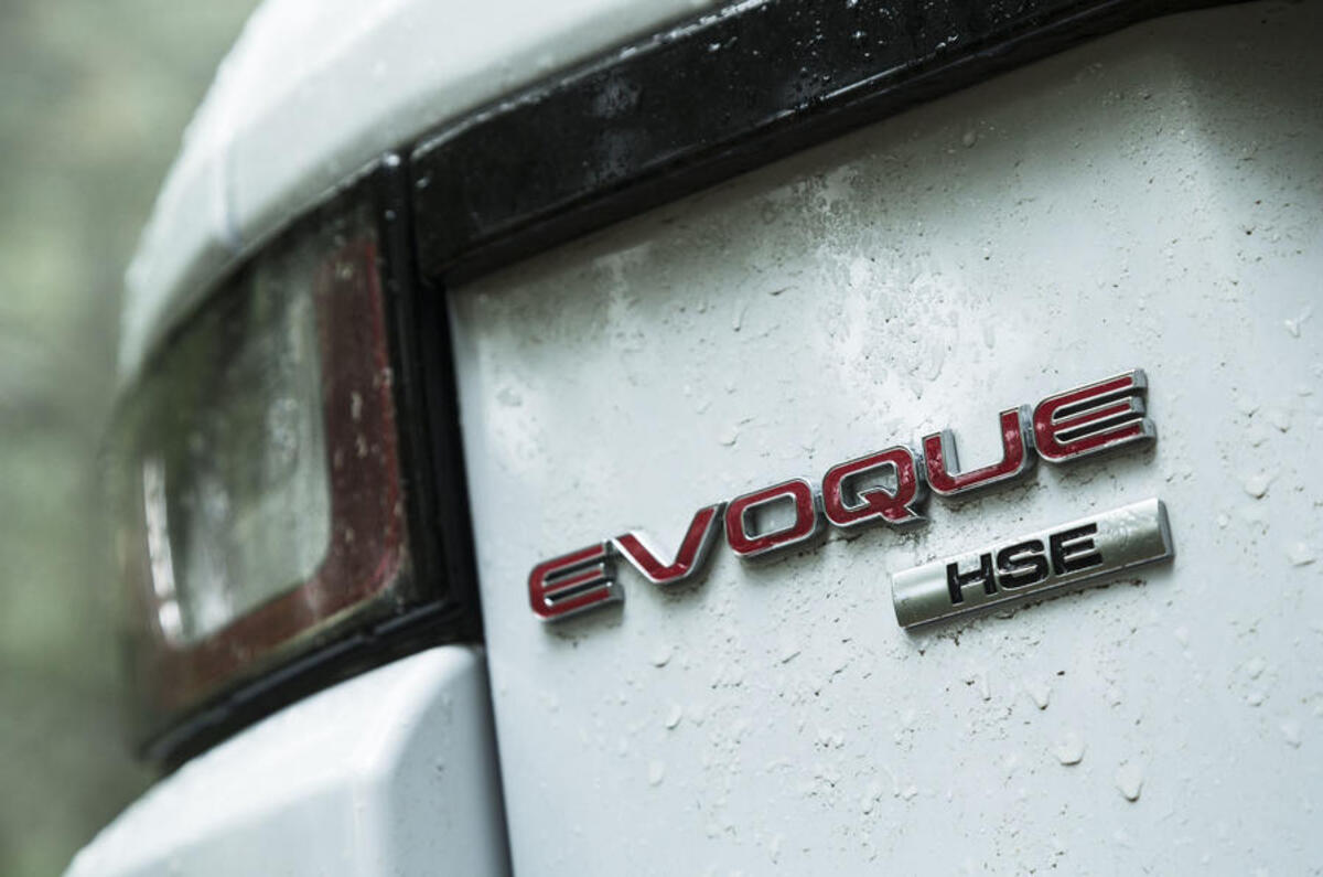 Range Rover Evoque Convertible badging