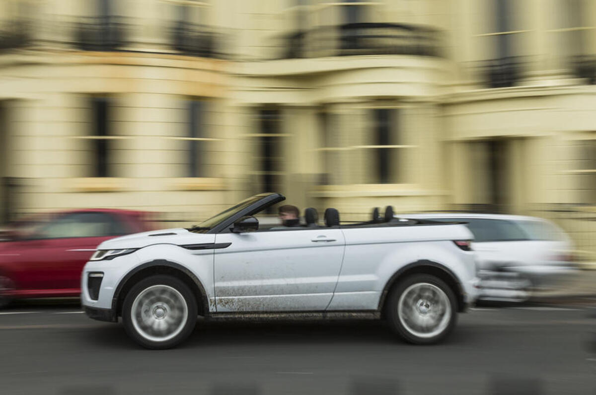 Range Rover Evoque Convertible side profile