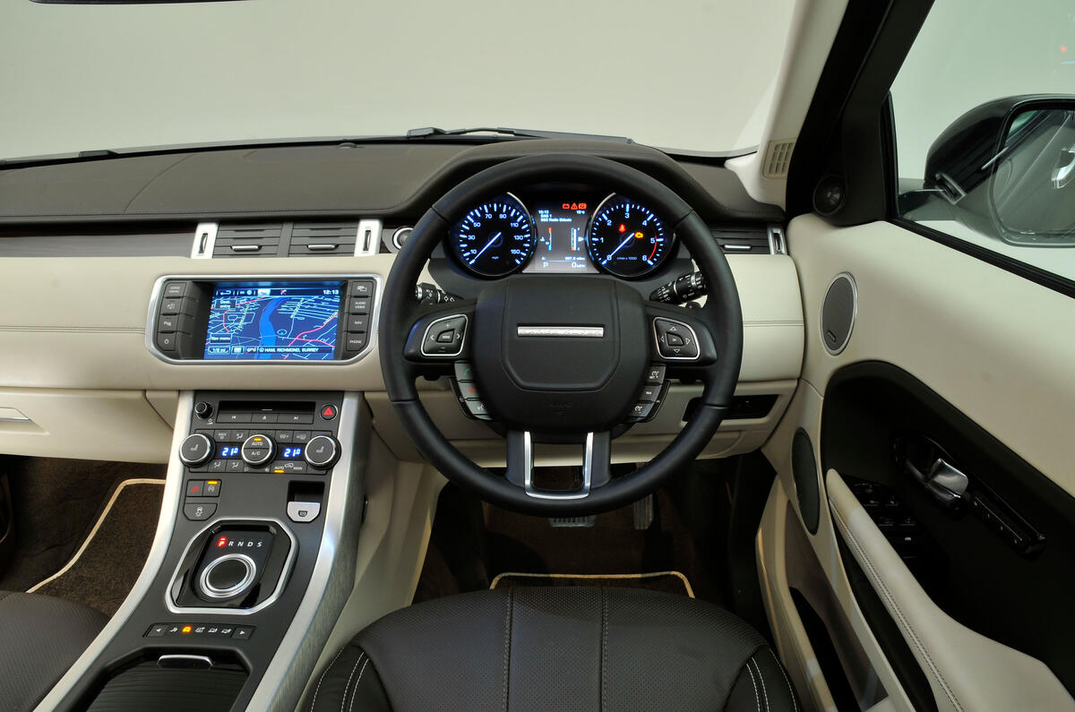 Land Rover Range Rover Evoque interior Autocar