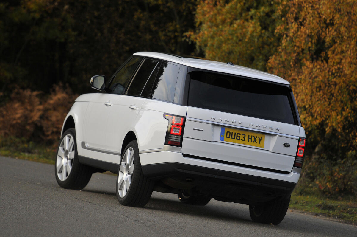 Range Rover rear cornering