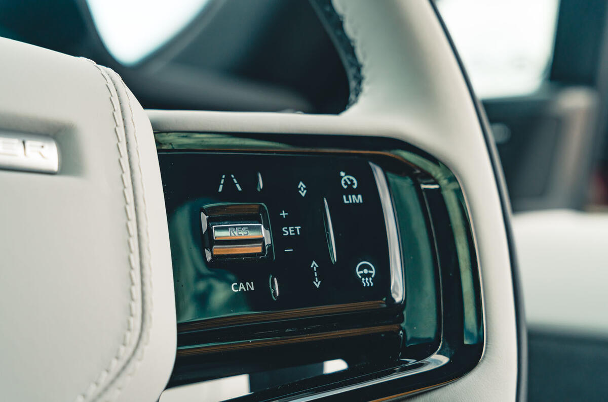 range rover sport review 2024 22 steering wheel buttons