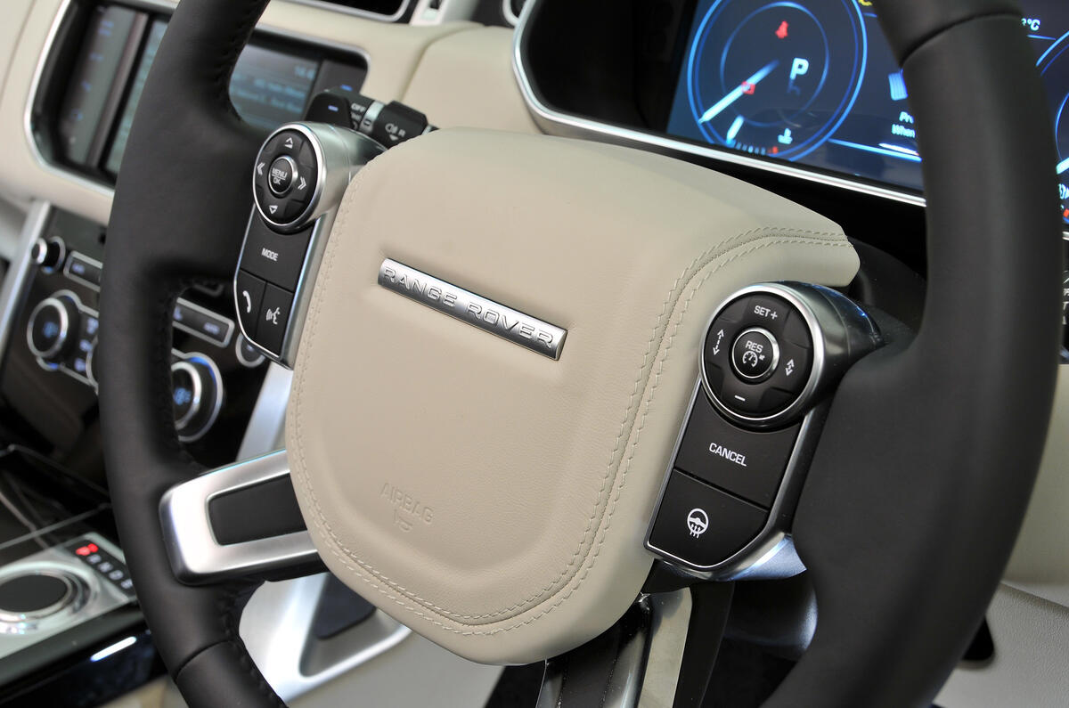 Range Rover steering wheel controls