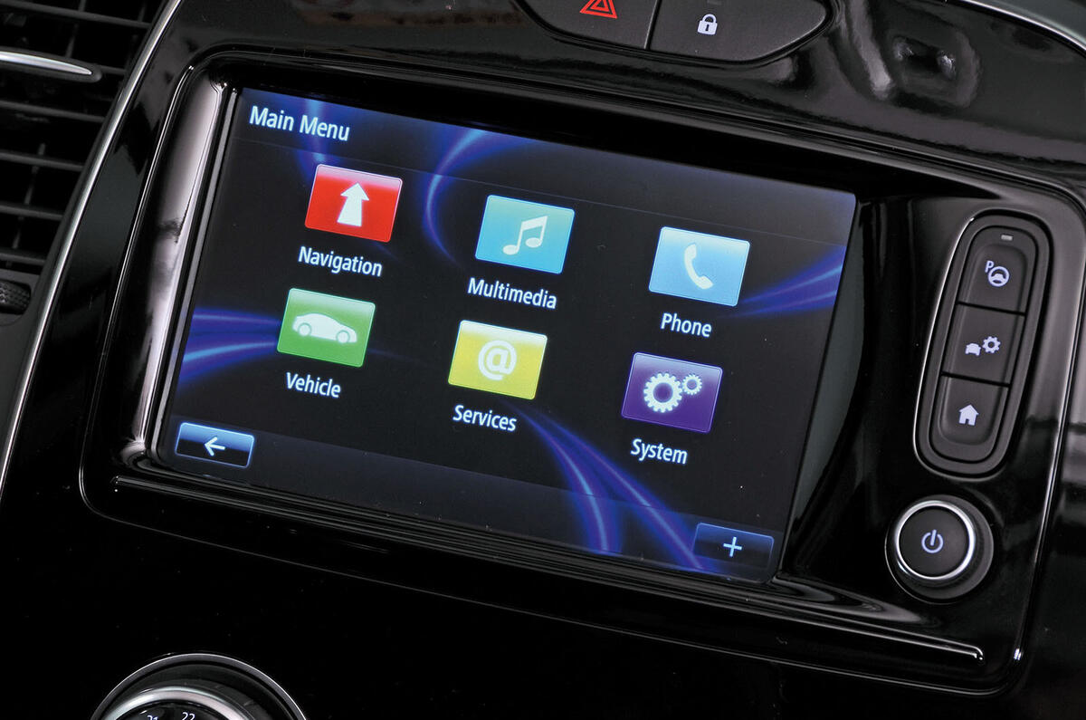 Renault Captur infotainment system