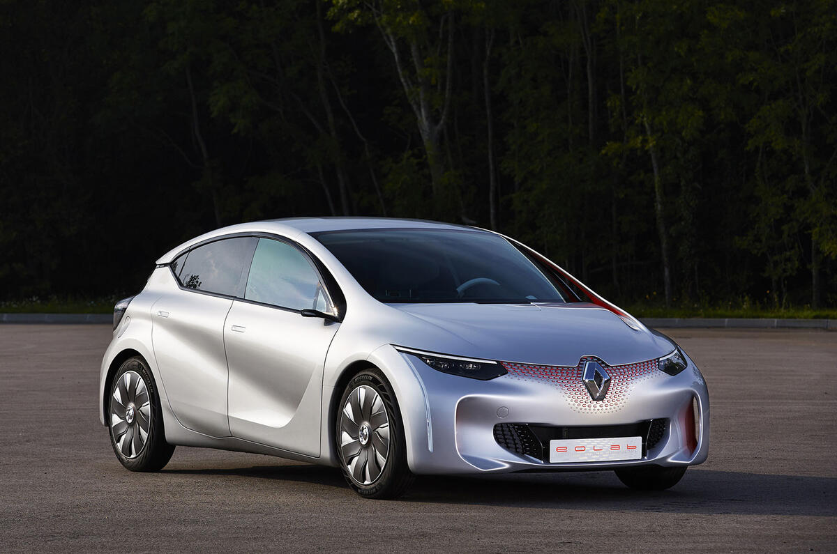 Renault displays 282mpg Eolab concept car at Paris motor show Renault displays 282mpg Eolab concept car at Paris motor show