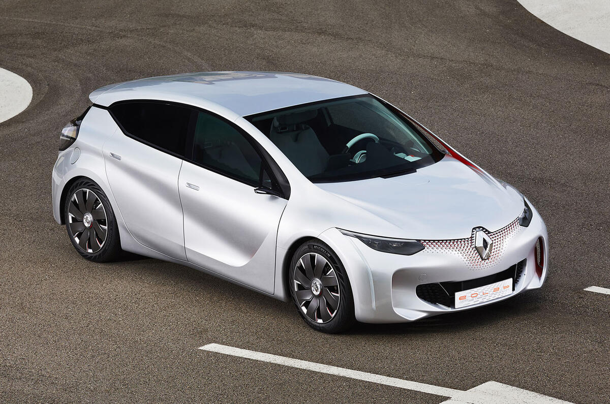 Renault displays 282mpg Eolab concept car at Paris motor show Renault displays 282mpg Eolab concept car at Paris motor show