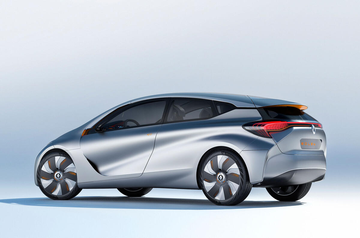 Renault displays 282mpg Eolab concept car at Paris motor show Renault displays 282mpg Eolab concept car at Paris motor show