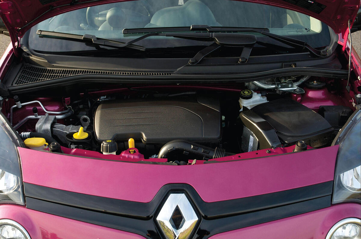 The 1.2-litre engine is zippy enough around town, but not suited to motorways 1.2-litre Renault Twingo engine