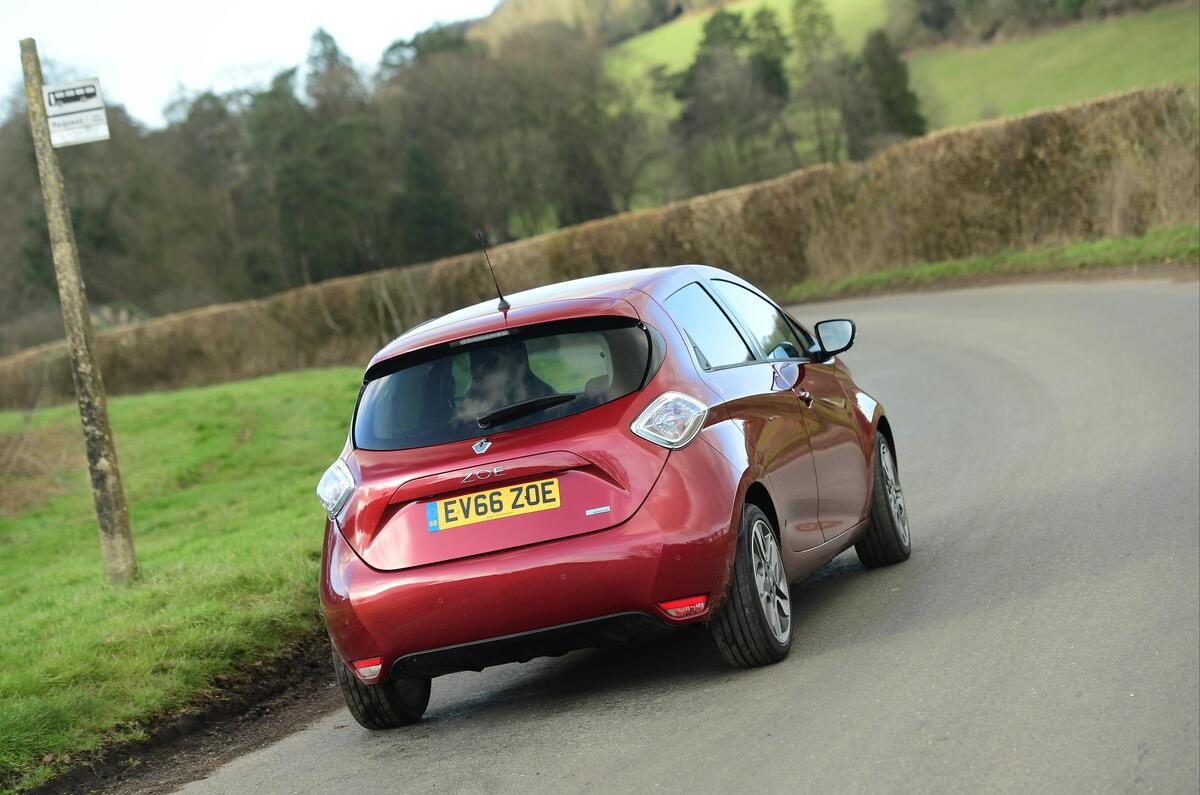 Renault Zoe rear cornering
