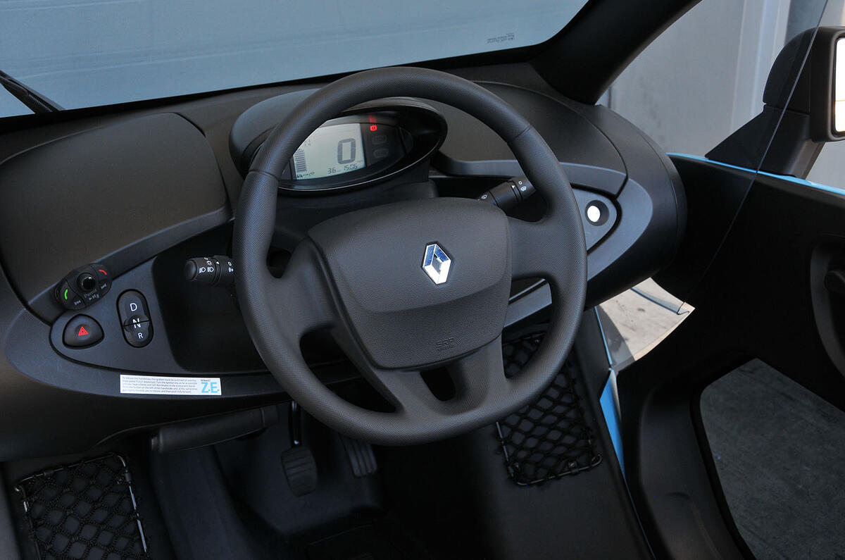 Renault Twizy interior Renault Twizy interior