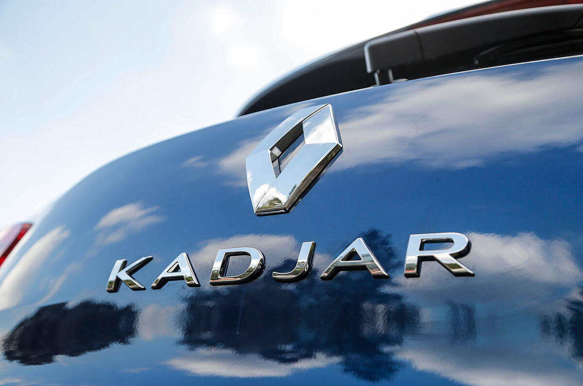 Reanult Kadjar rear badging