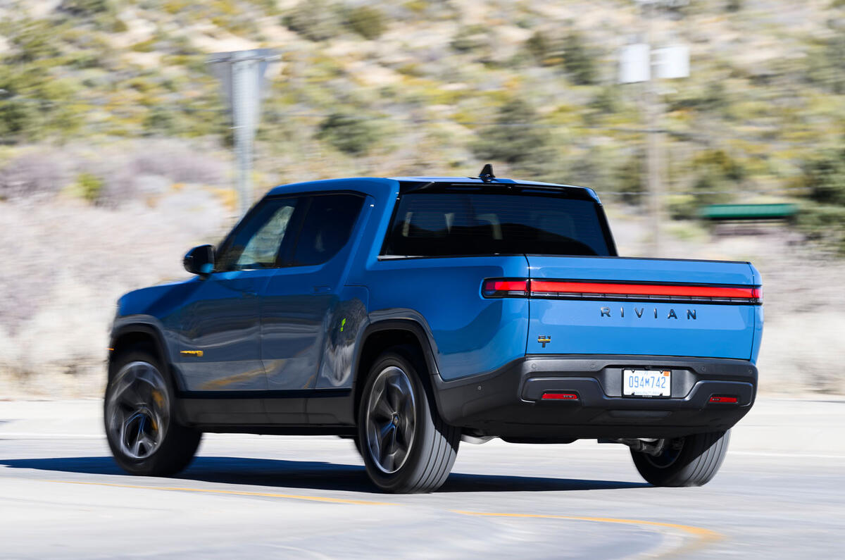 Rivian R1T 2025 Review LIPMAN rear corner 25083