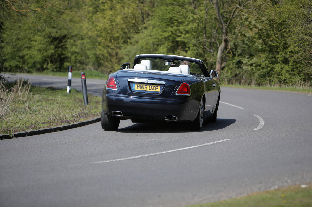 Rolls-Royce Dawn rear cornering