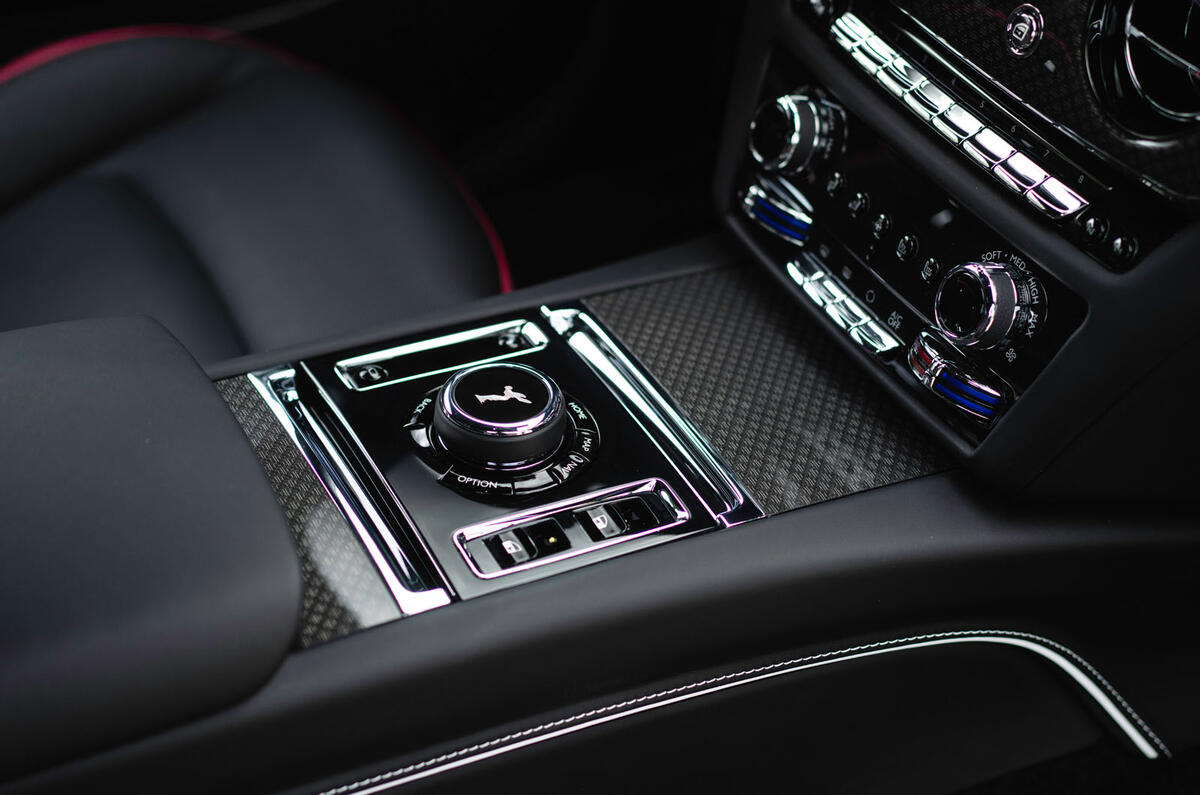Rolls Royce Spectre Black Badge 2025 Review centre console 08240