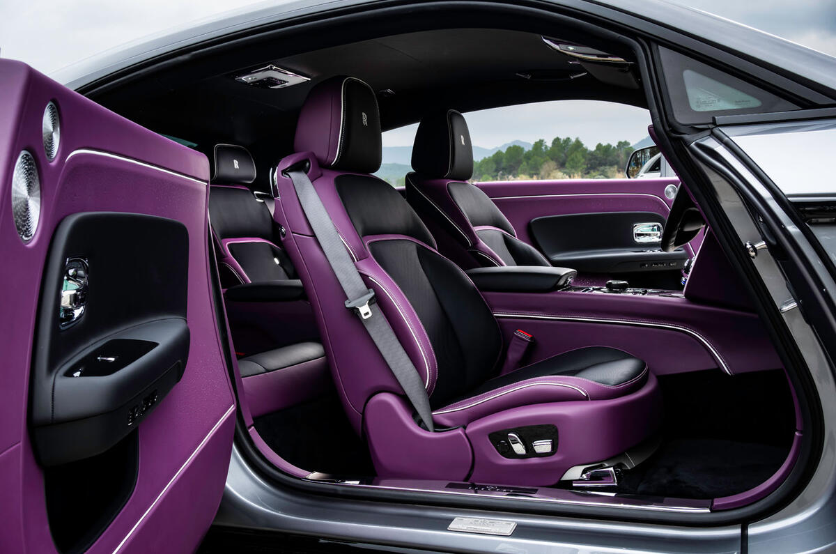 Rolls Royce Spectre Black Badge 2025 Review front seats 08367