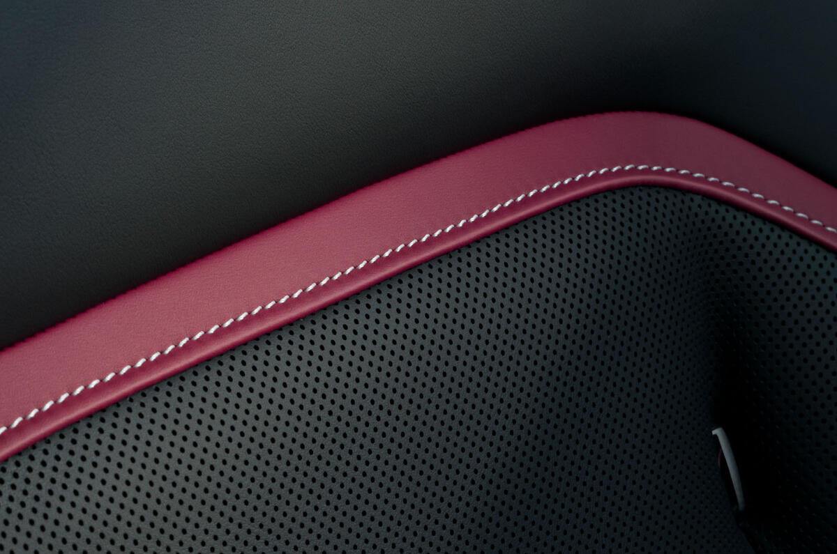 Rolls Royce Spectre Black Badge 2025 Review leather stitching 025