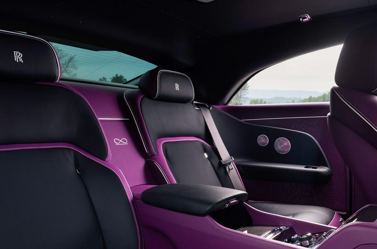 Rolls Royce Spectre Black Badge 2025 Review rear seats 08392