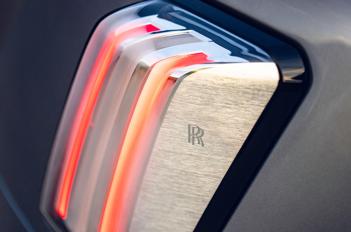 Rolls Royce Spectre Black Badge 2025 Review tail light 053