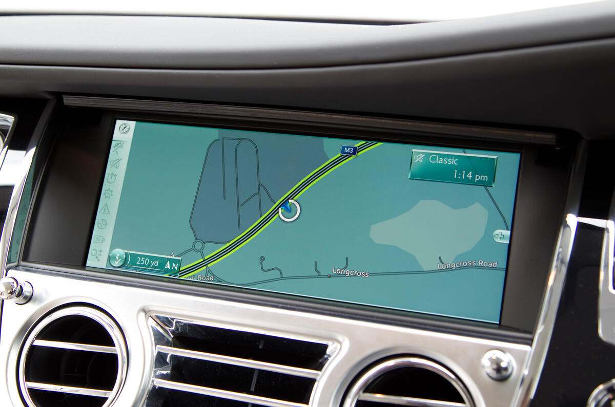 Rolls-Royce Wraith infotainment system