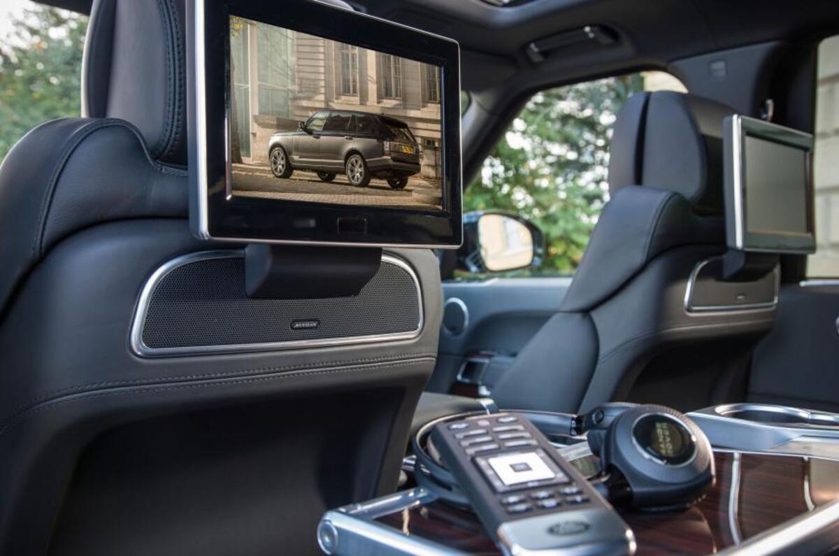 Rear TVs in the Range Rover SVA