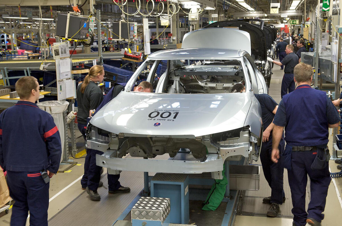 Saab production resumes