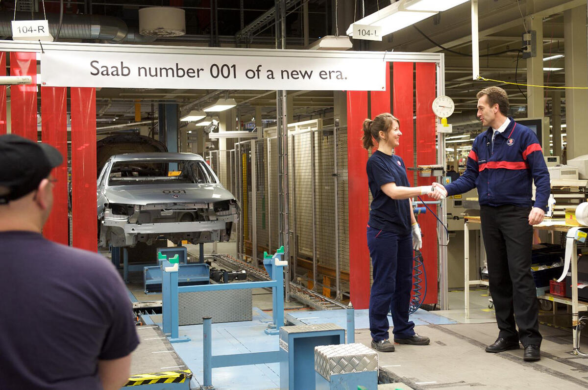 Saab production resumes