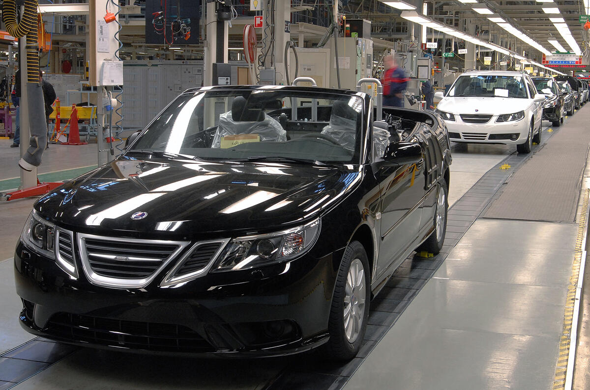 First Swedish Saab cabrio built