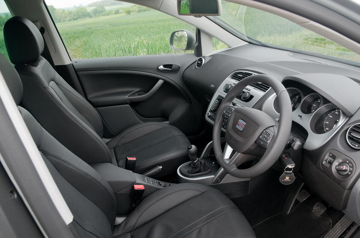 Interior is dull but ergonomically sound Seat Altea interior