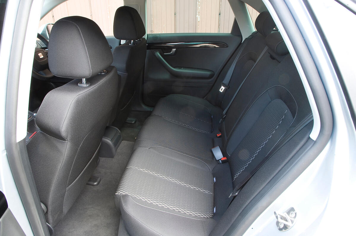 There’s less room here than in rivals, although head and legroom are acceptable Seat Exeo rear seats