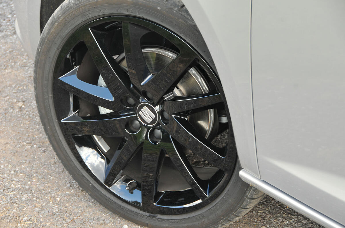 Seat Ibiza black alloy wheels