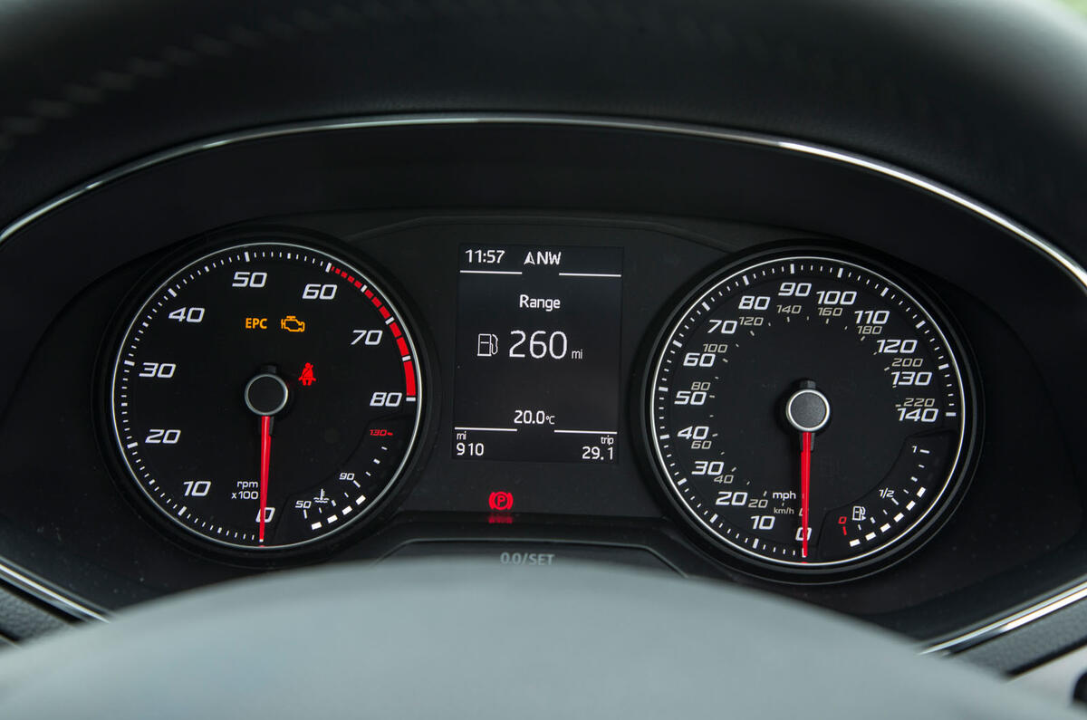 Seat Ibiza instrument cluster