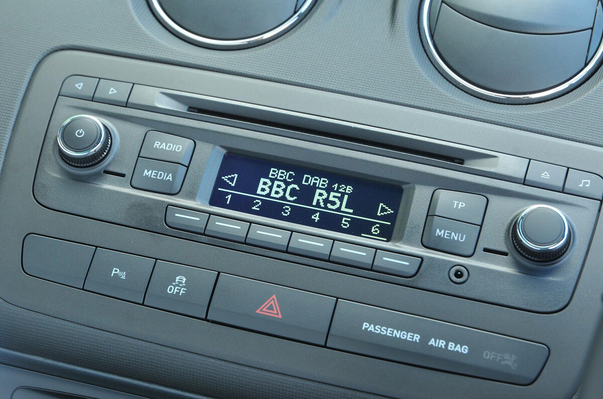 Seat Ibiza infotainment system