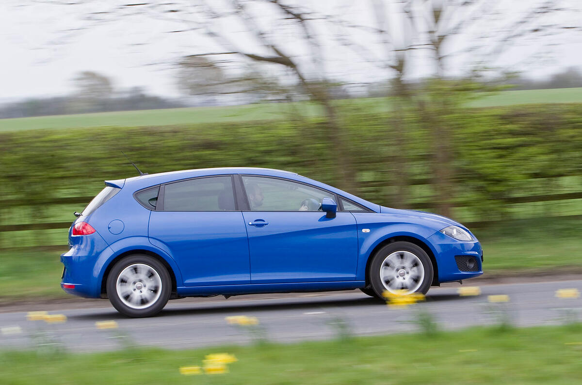 The tiny 1.2-litre unit makes the front feel light and keen to turn-in Seat Leon side profile