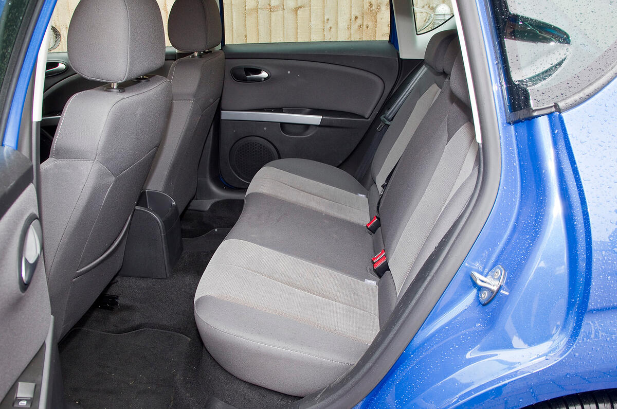 Space is good in the rear. The Leon is available only as a five-door Seat Leon rear seat
