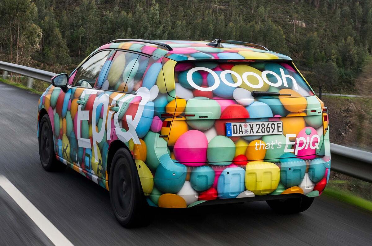 Skoda Epiq proto drive rear