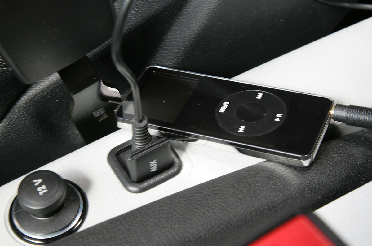 Radio/CD standard on all models and includes aux-in socket Skoda Fabia multimedia inputs