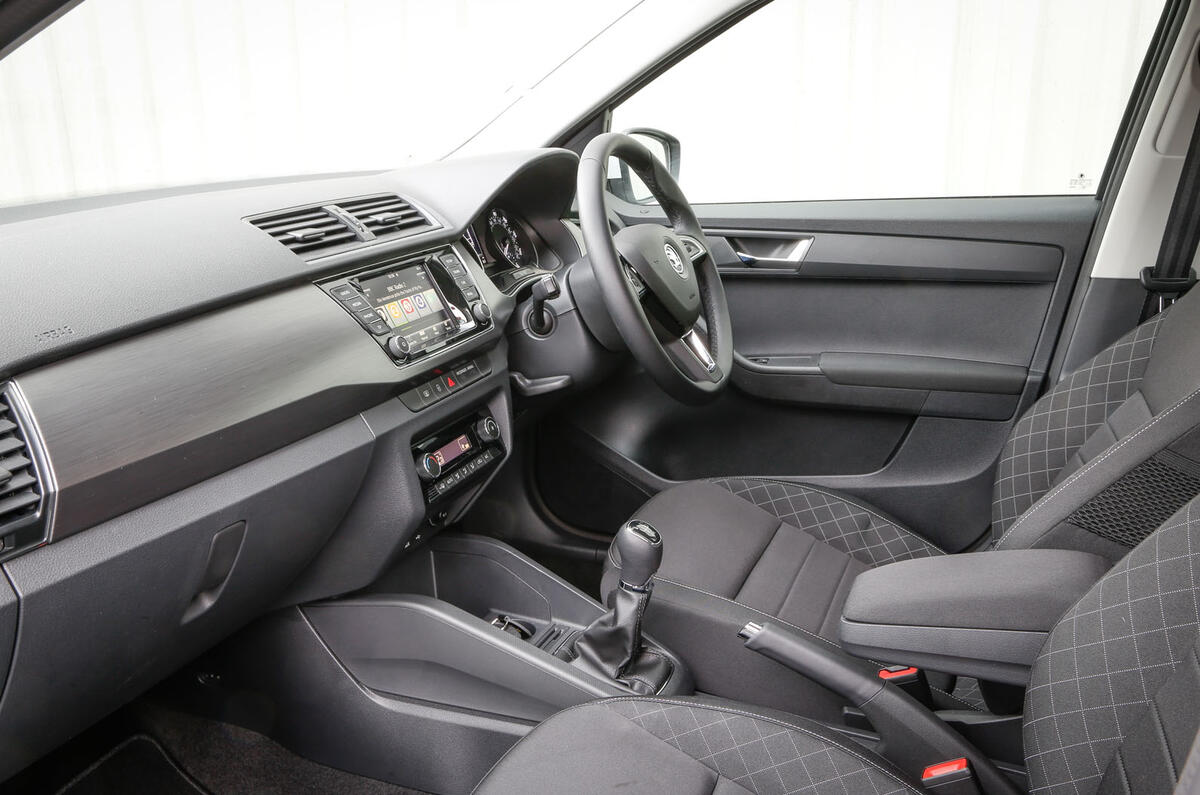 Intérieur de la Skoda Fabia