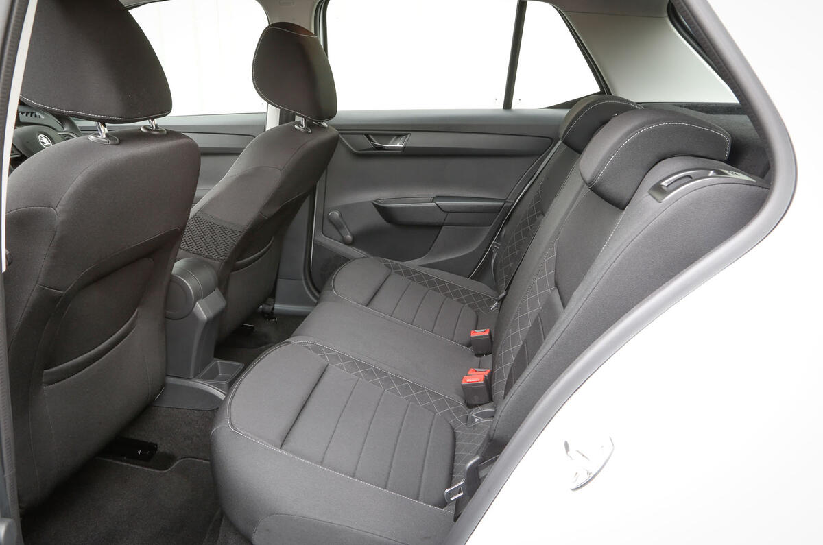 Sièges arrière de la Skoda Fabia