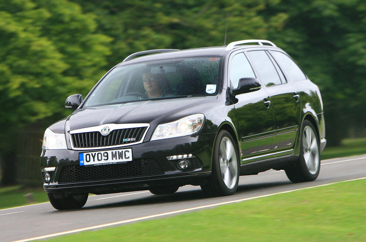 The 1.8 TSI engine is probably your best bet out of the petrols Skoda Octavia estate front quarter