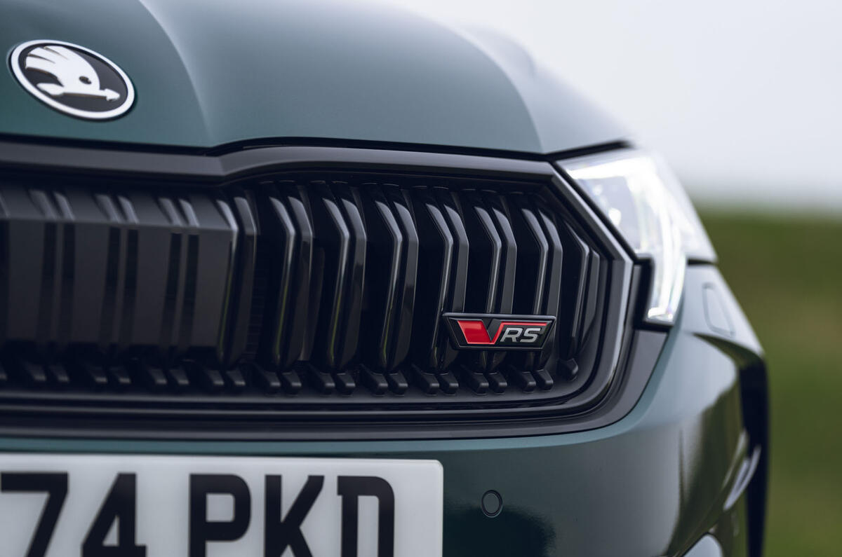 Skoda Octavia VRS review 2025 005 grill Skoda Octavia VRS review 2025 005 grill