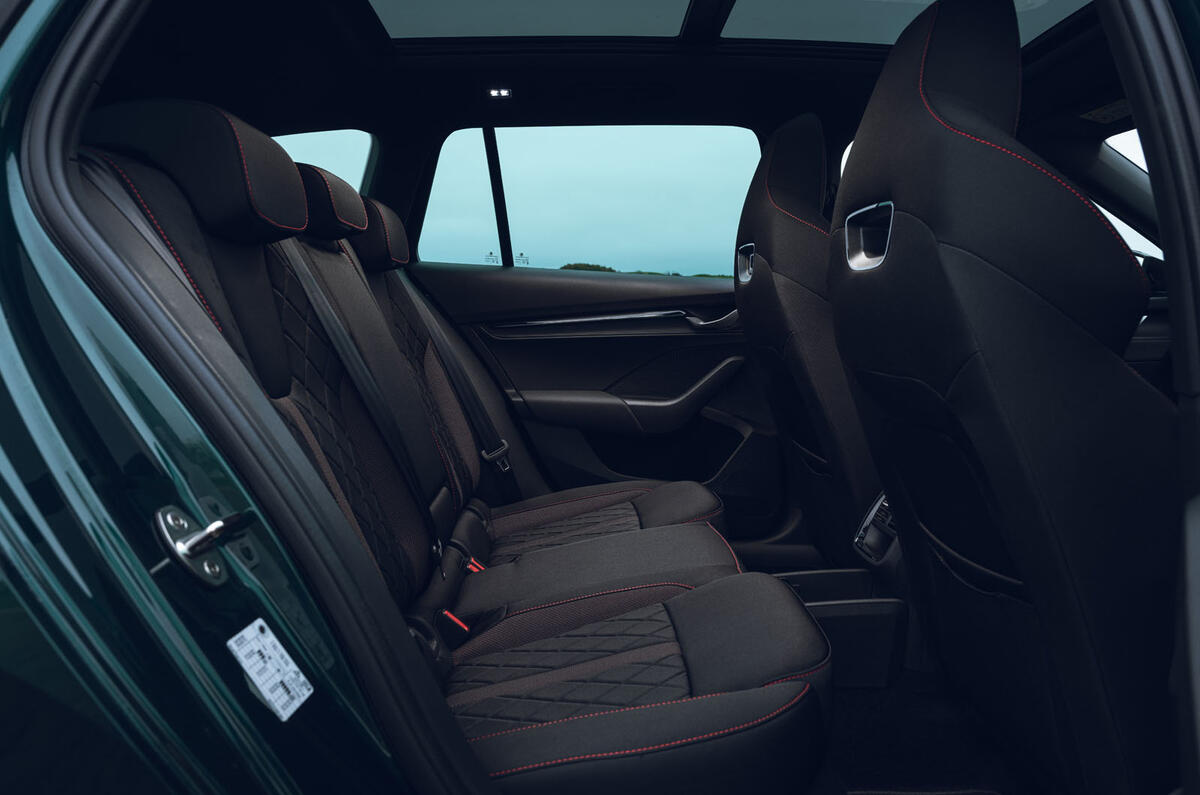 Skoda Octavia VRS review 2025 020 back seats Skoda Octavia VRS review 2025 020 back seats