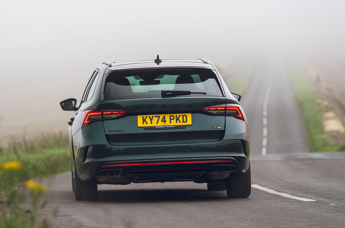 Skoda Octavia VRS review 2025 028 rear pan Skoda Octavia VRS review 2025 028 rear pan
