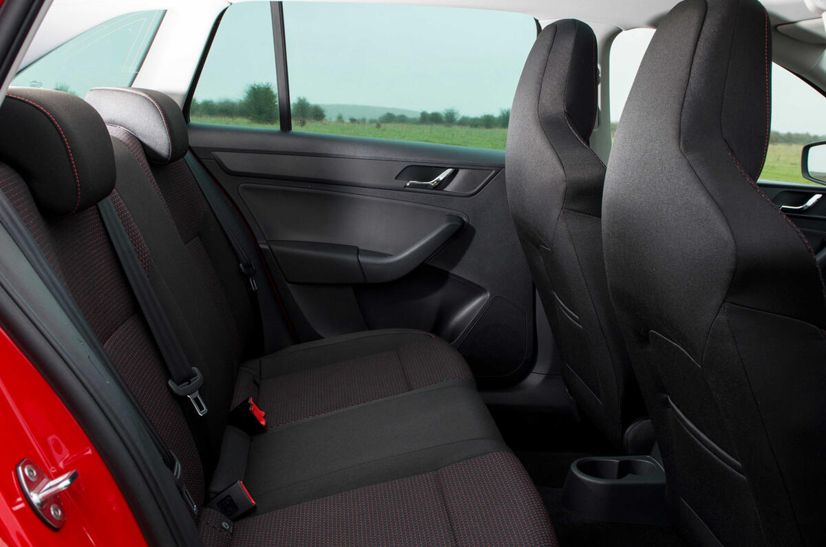 Skoda Rapid Spaceback rear seats