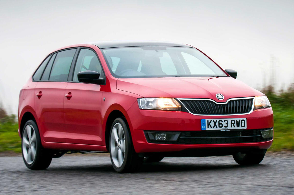 Skoda Rapid Spaceback front end