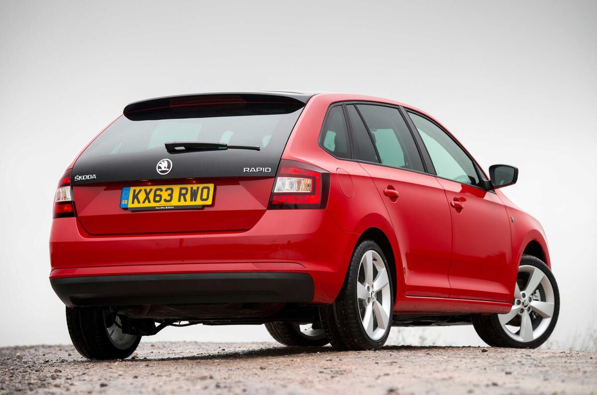 Skoda Rapid Spaceback rear quarter