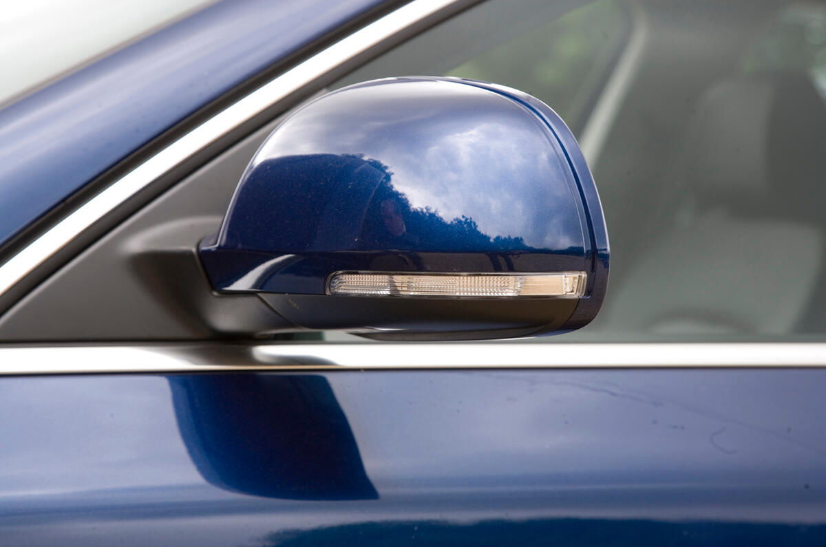 In typical VW Group fashion, the door mirrors house the indicators Skoda Superb wing mirror